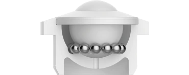 Rodillo de rodamiento de bolas con bolas de soporte de acero inoxidable