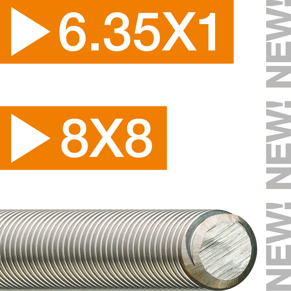 New lead screw sizes
