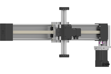 Portique linéaire 2 axes drylin E | Périmètre de travail de 500 x 100 mm