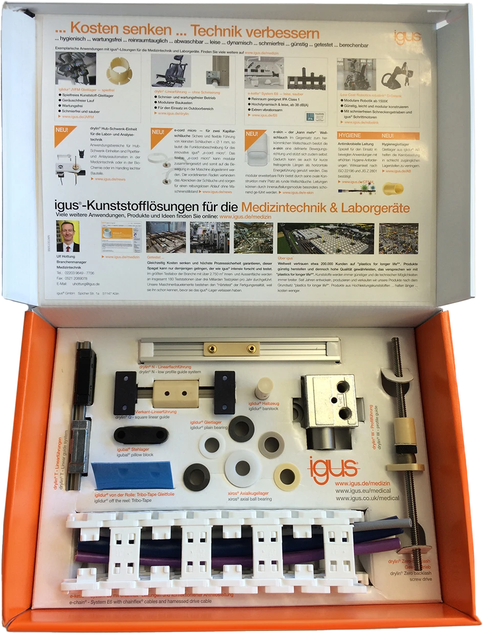 Zestaw próbek dla technologii medycznej