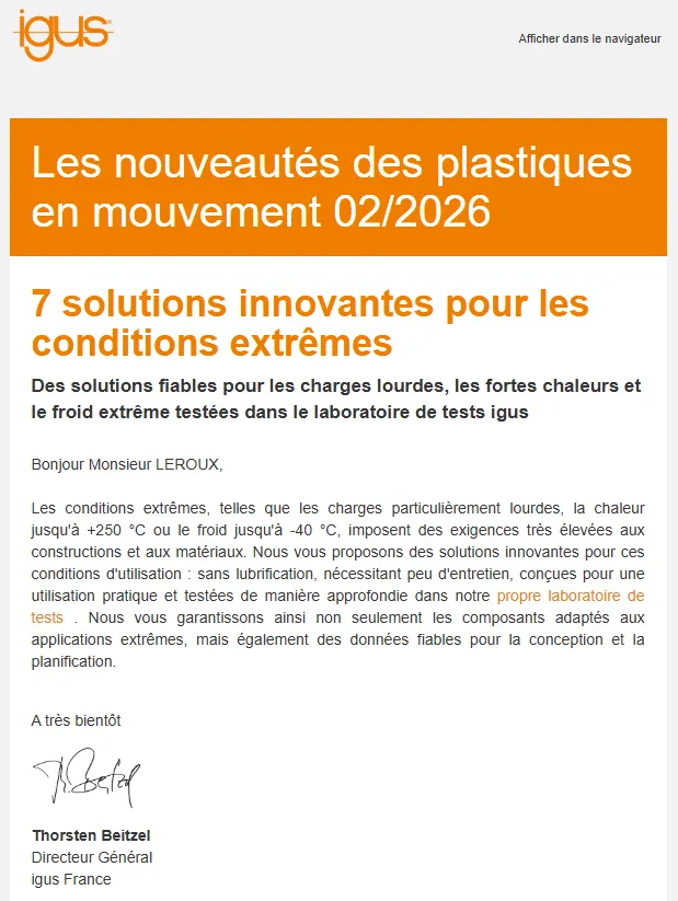 Nouveautés des plastiques en mouvement 02/2026