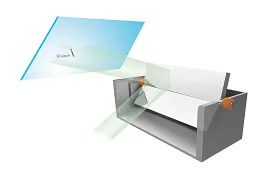 Plain bearing in the head-up display