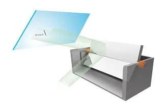 Plain bearing in the head-up display