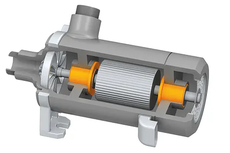 Kühlwasserpumpe mit hydrodynamischen Gleitlagern