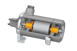 Wet running pumps with plain bearings