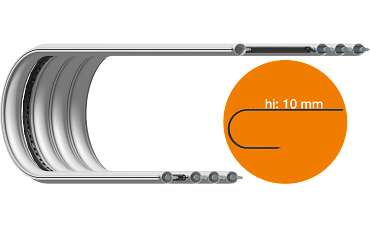 Catena di supporto per l'e-skin flat