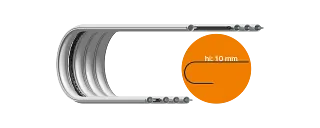 Support chain for the e-skin flat