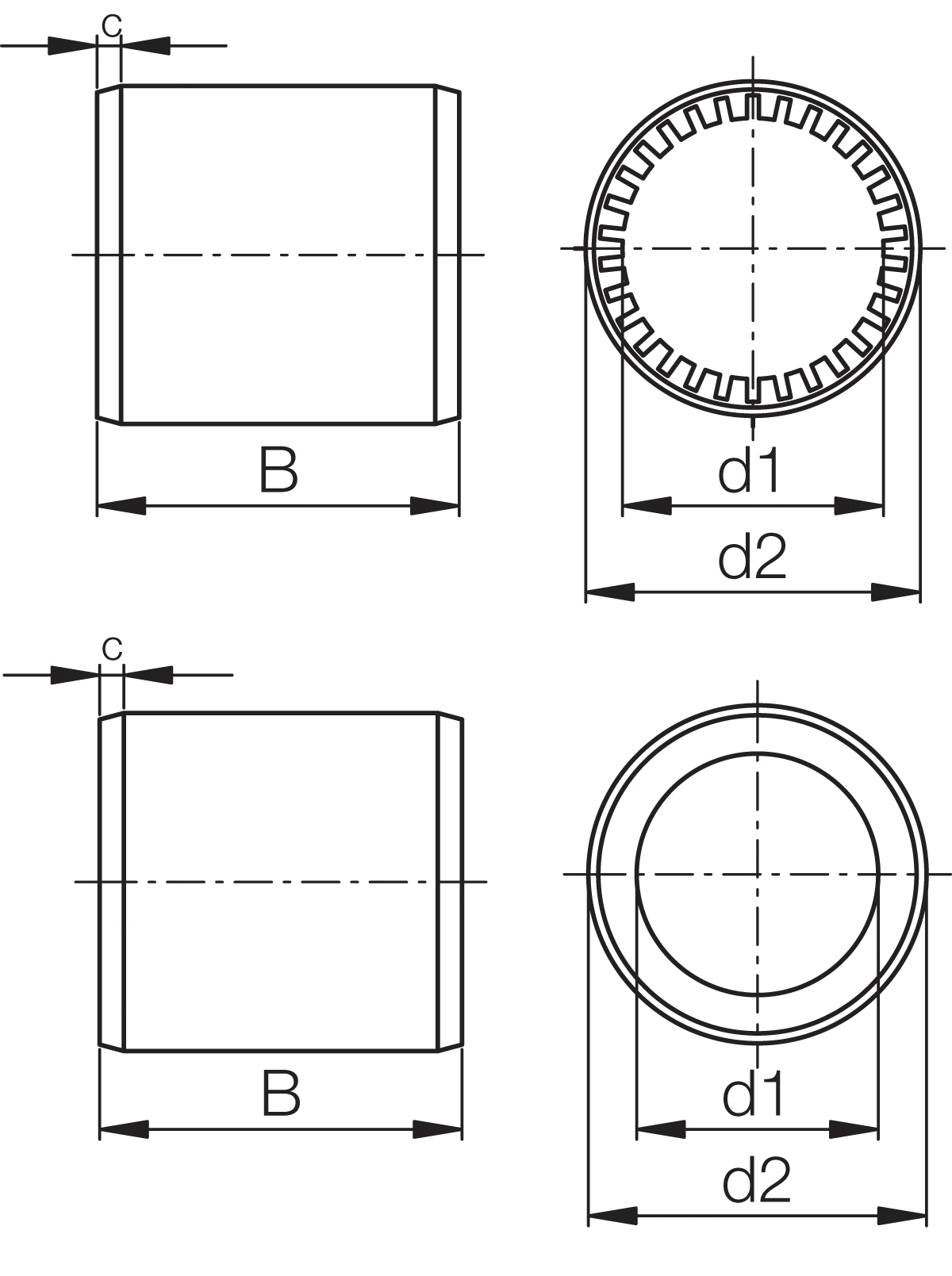 RJ260M-02-12 technical drawing