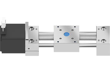 drylin SLWC-BB-0620-FL-ES miniature linear module with lead screw stepper motor in stainless steel