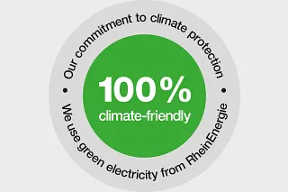 Use of 100% green electricity