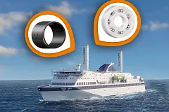 Kapal dengan sayap bound4blue wingsails