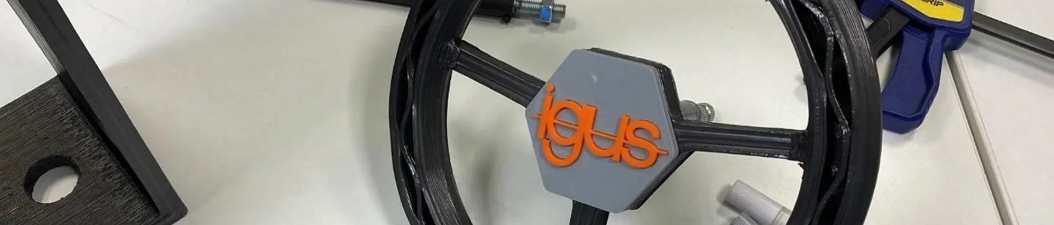 Steering wheel from the 3D printer