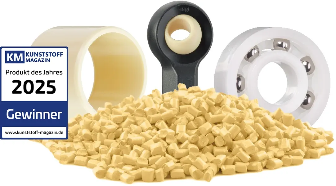 iglidur JPF es nombrado Producto del Año 2025, junto con cojinetes igus