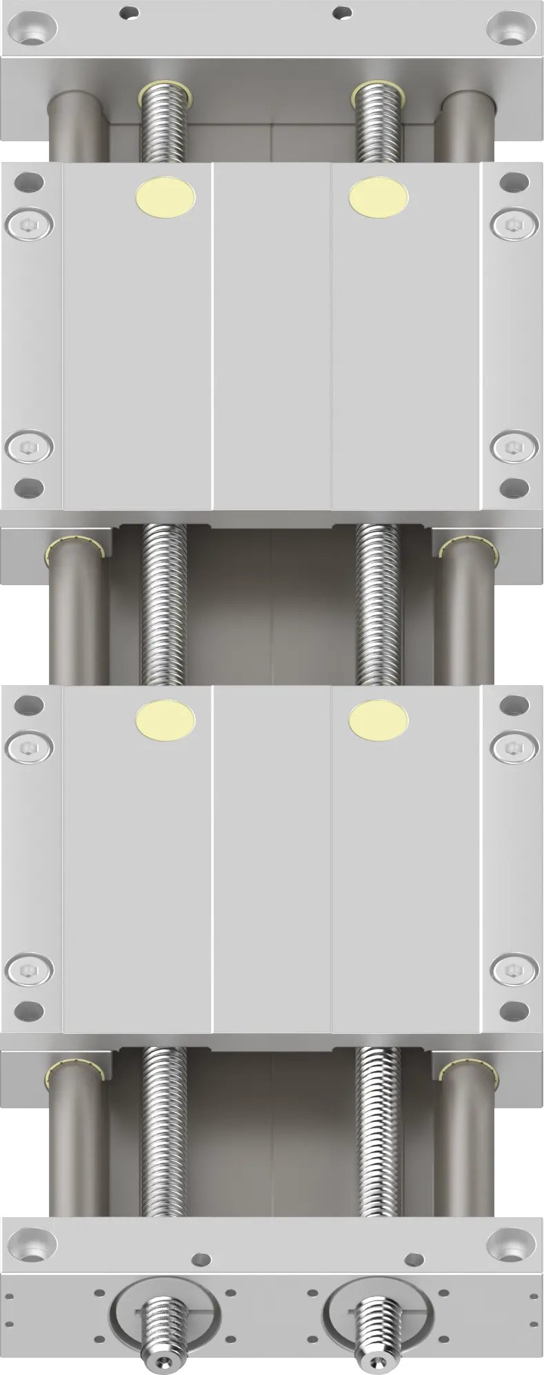 Eixo de fuso em tandem