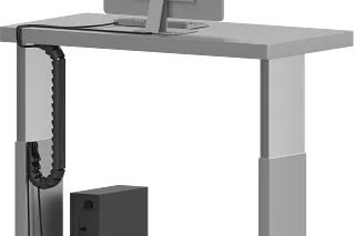 Office-chain OCO en un escritorio elevable