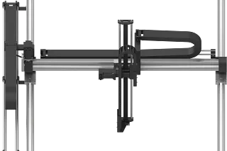Conjuntos de esteiras porta cabos para robôs lineares cartesianos
