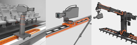 products for camera dollies, camera sliders, & camera cranes