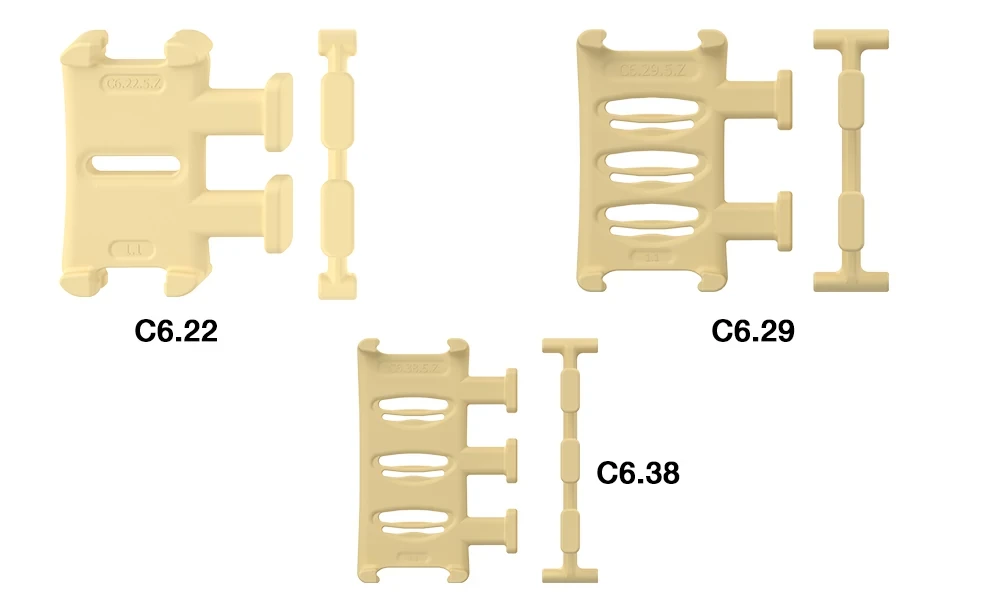 Strain relief separators C6.29, C6.38, C6.29