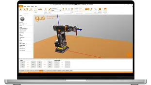 Screenshot der Roboter-Software