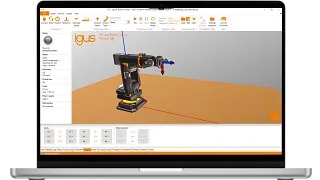 Screenshot of the robot software
