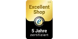 Excellent Shop: 5 Jahre zertifiziert von Trusted Shops