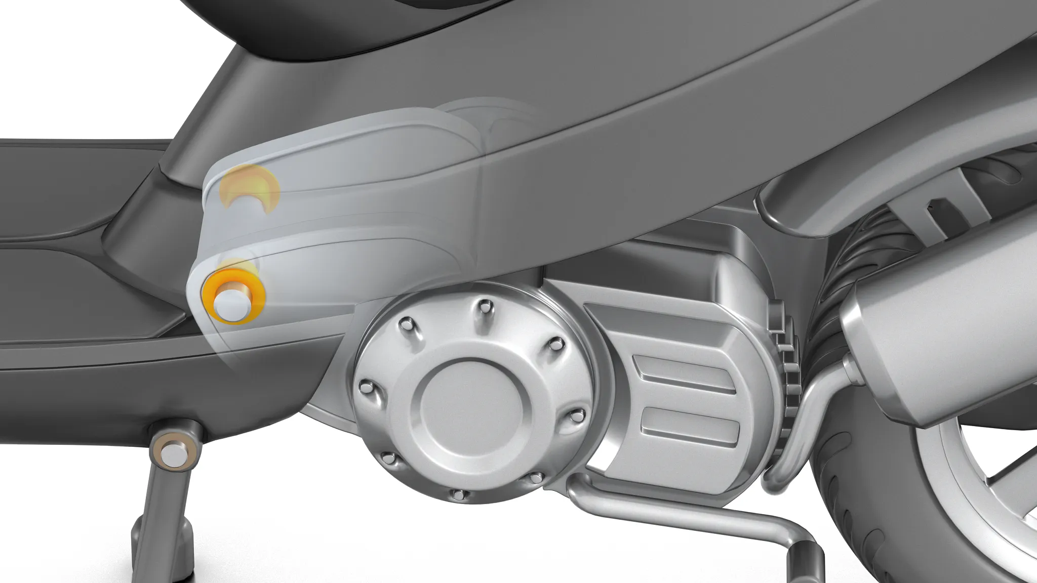 Forcellone posteriore per scooter