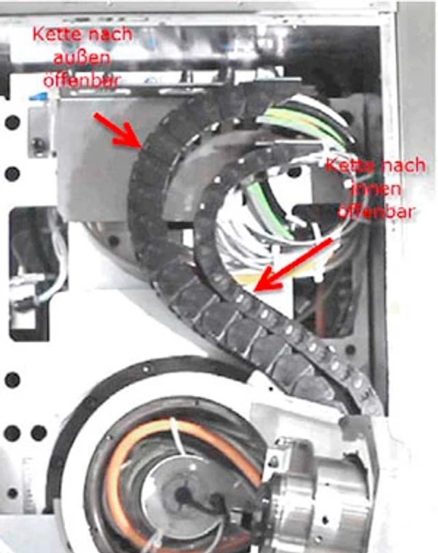 Compact cable routing to the milling head of a machine tool | igus®