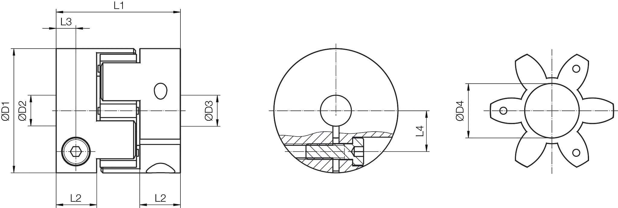COU-AR-K-040-050-25-26-B-AAAA technical drawing