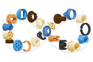 Individual injection moulded parts from iform