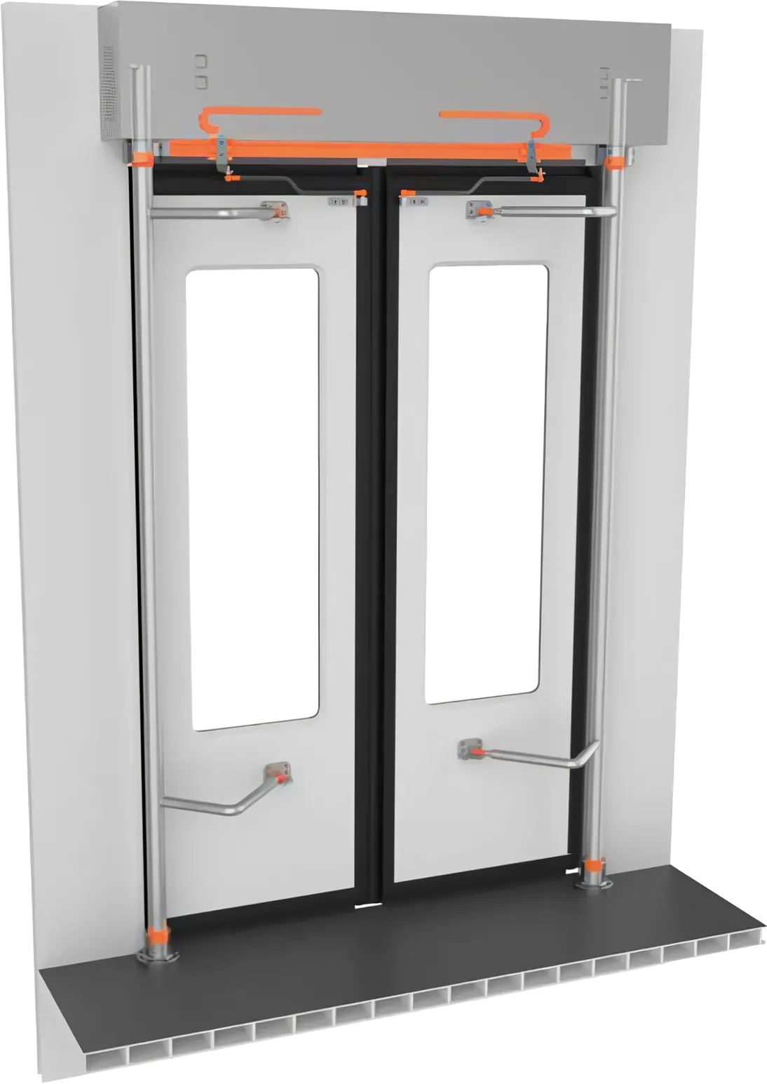 Pivot-and-slide doors