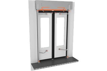 Pivot-and-slide doors