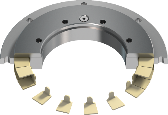 Kit pengganti untuk elemen PRT slewing ring bearings dalam empat bahan
