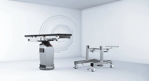 Radiosurgical operating tables