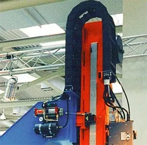 Vertically installed cable carriers