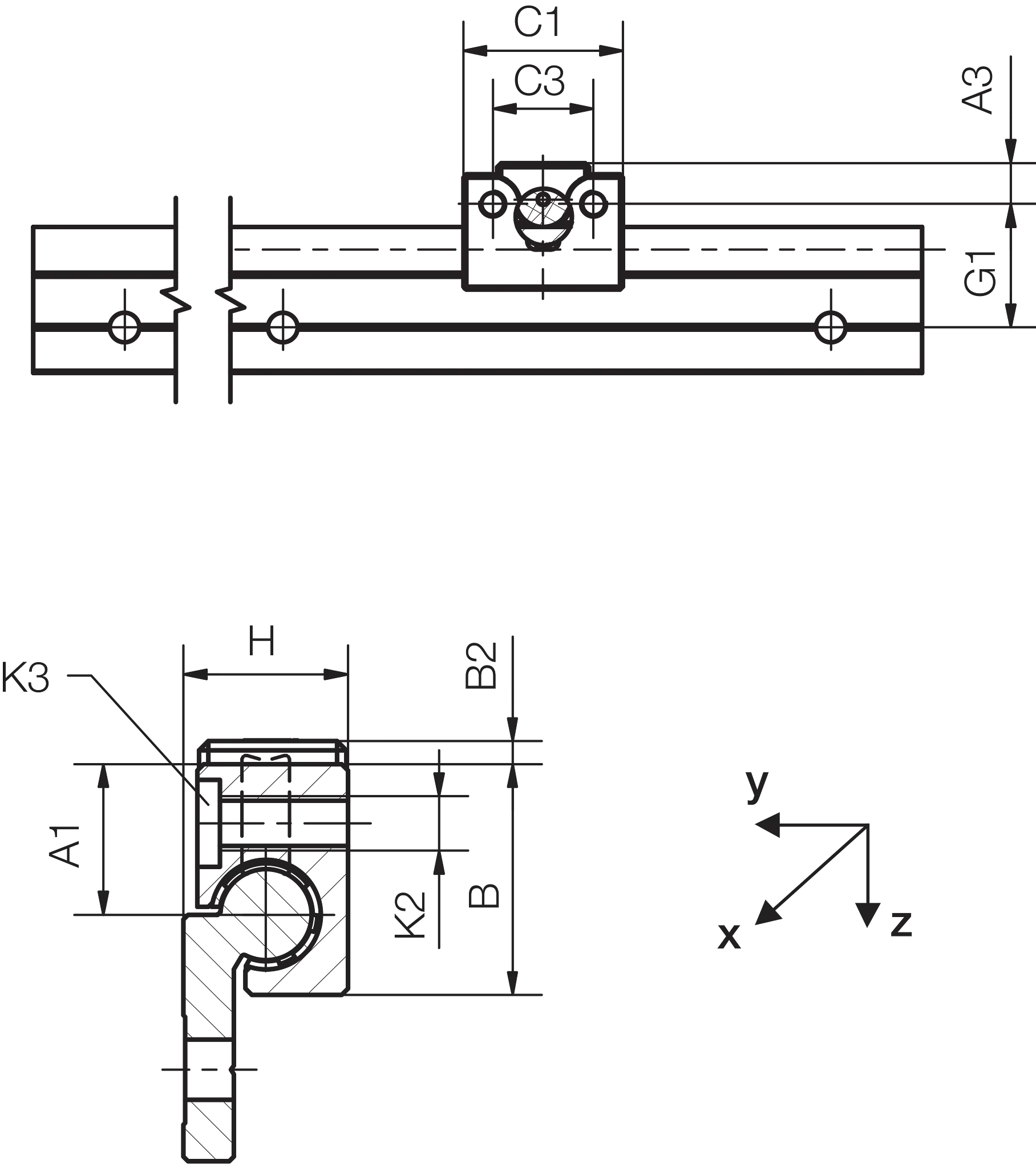 drylin® W 하이브리드 롤러 베어링 WJRM-01-ES-FG