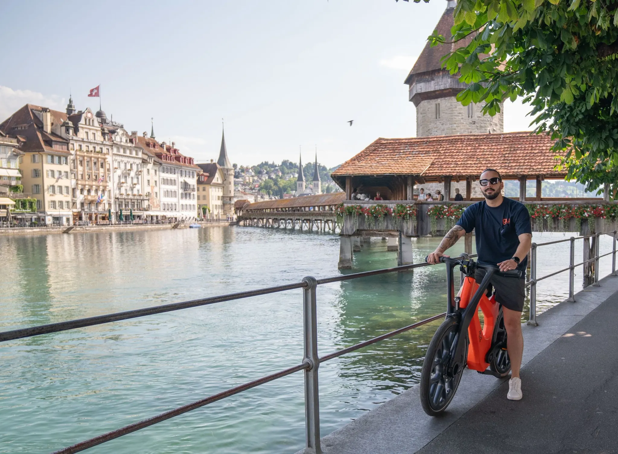 igus:bike Worldtour am Vierwaldstädtersee in Luzern, Schweiz
