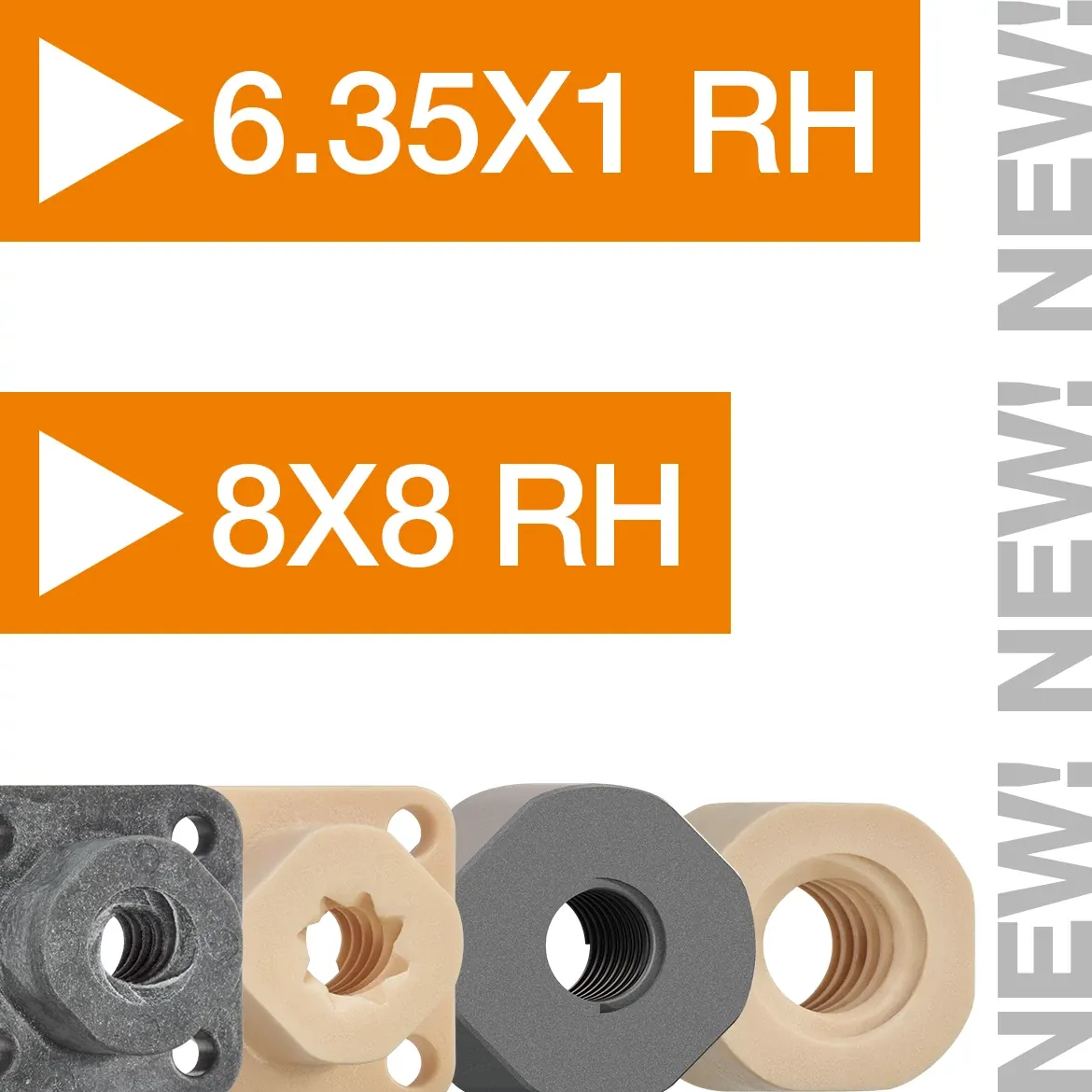 Nuevos tamaños de rosca