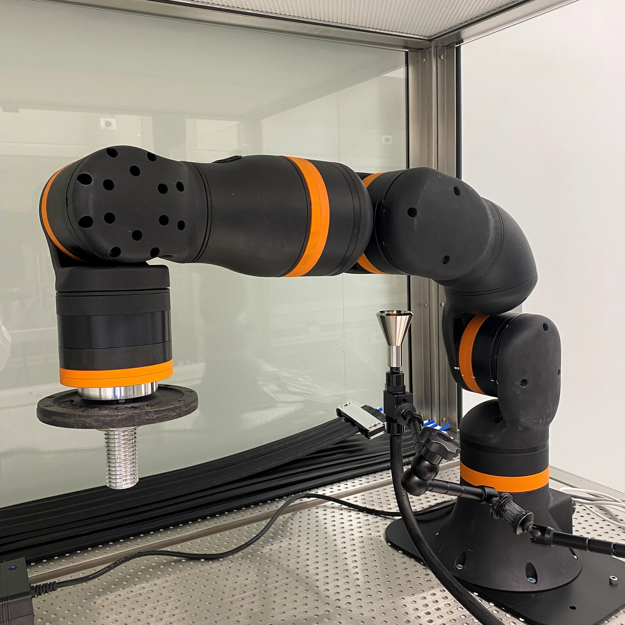 ReBeL met gewichten in het laboratorium