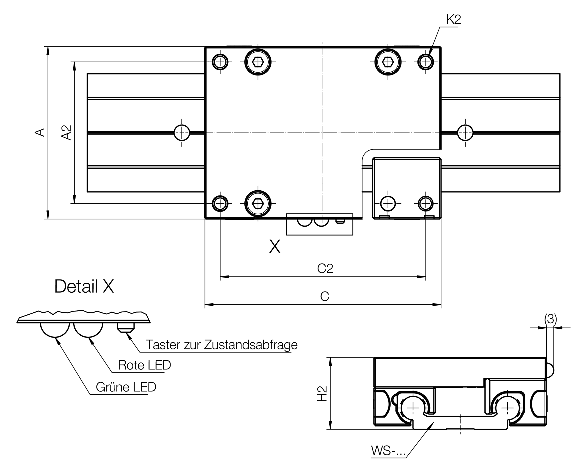 NTP27 solid polymer telescopic rod from igus