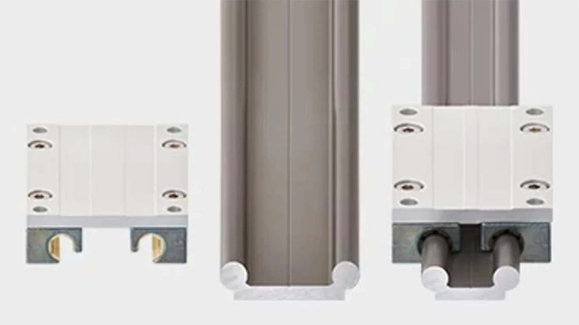 Linear guides and roller bearings