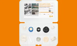 Guide rollers sample box