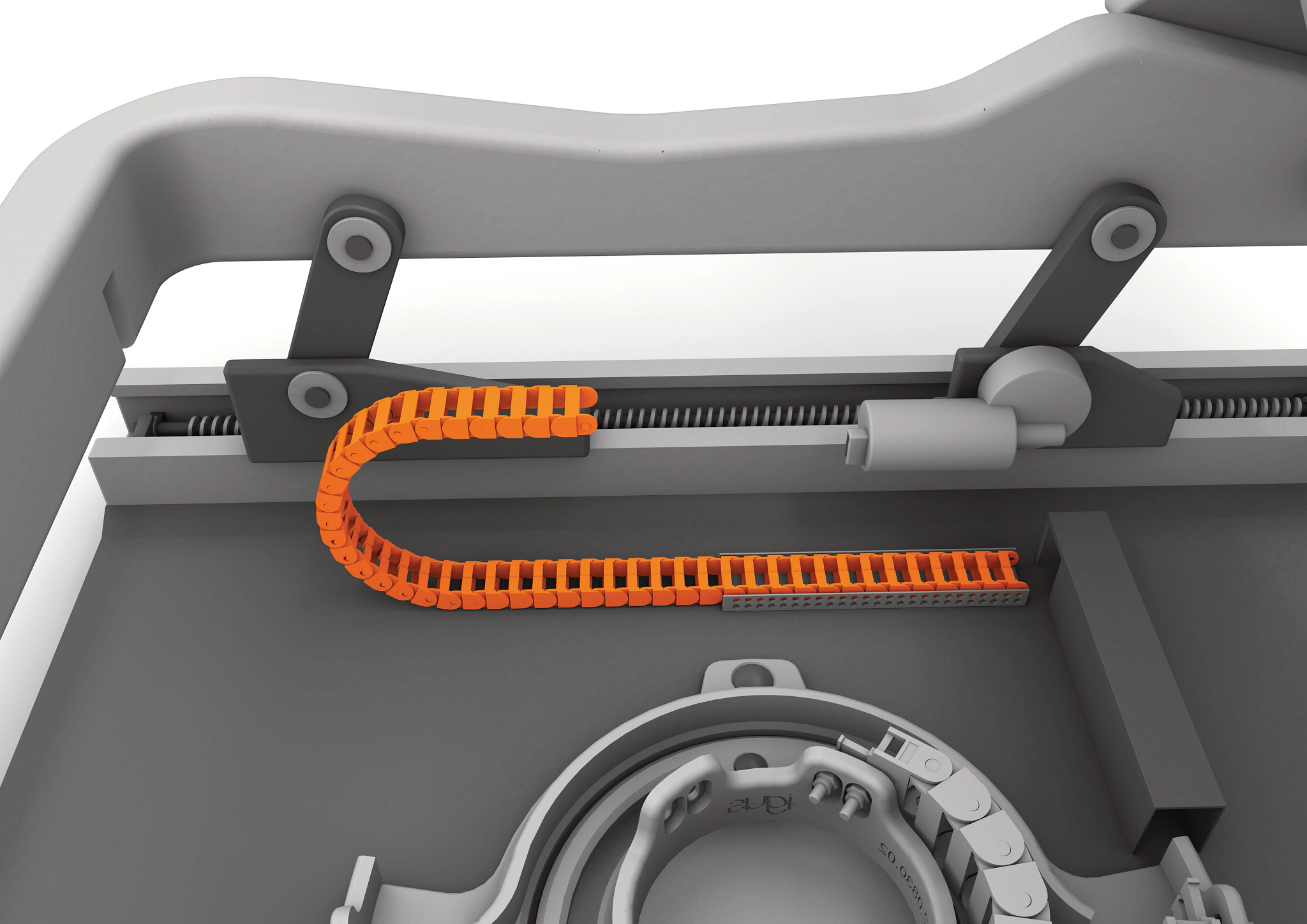 e-chain in the longitudinal seat adjustment