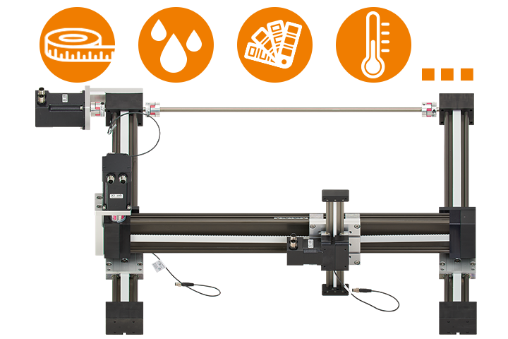 Flat linear robot | DLE-FG-0001 | Workspace 300 x 300 mm