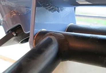 Casquillos iglidur en el brazo transversal