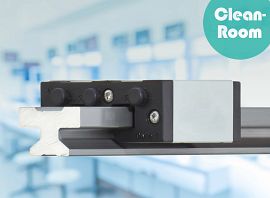 Cleanroom applicable drylin linear guide