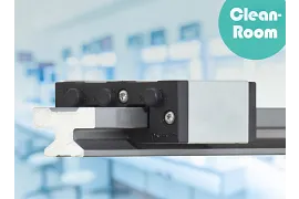 Cleanroom applicable drylin linear guide