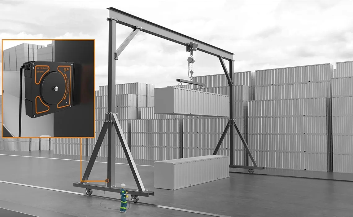 e-spool flex dans un port