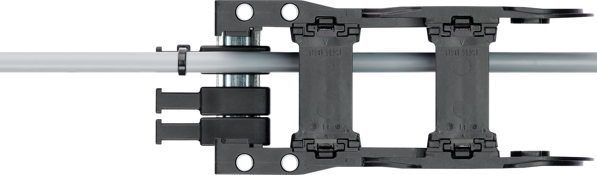 Top-hat (DIN) rail tiewrap plate 2010.ZH