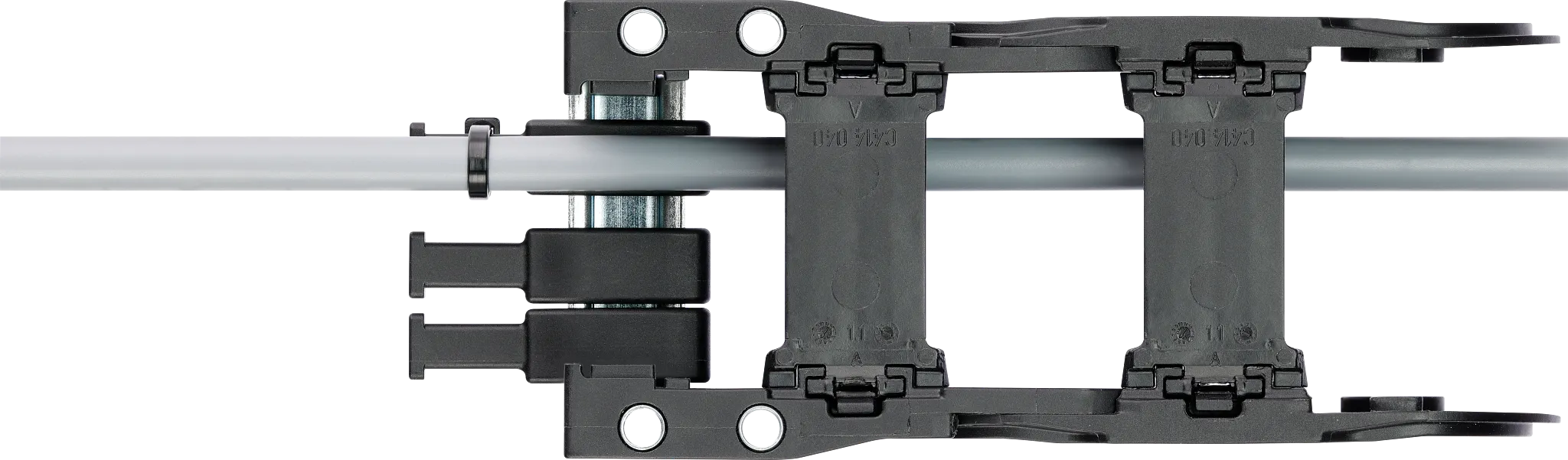 Top-hat (DIN) rail tiewrap plate 2010.ZH