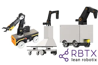 AGV robots as complete systems on RBTX